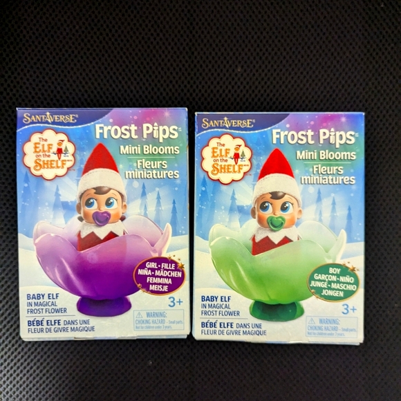 New frost pips elf on the shelf blue eyes boy & girl baby + nice list + key - Picture 3 of 6
